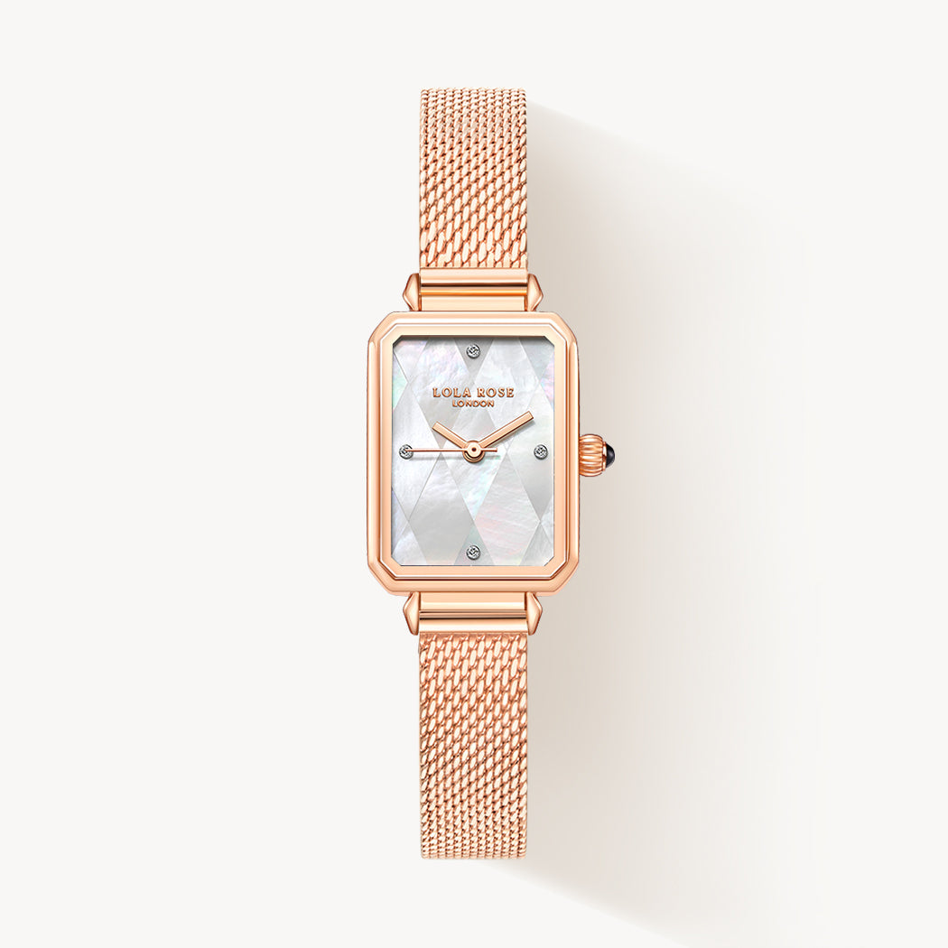 relógio dourado lola rose 